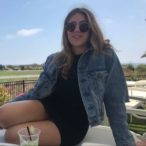 Distressed jean jacket from urban